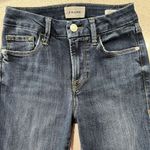 Frame  Size 25 Jeans Le Crop Mini Boot High Rise In Orlena Blue Raw Hem Women's Photo 4