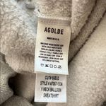 AGOLDE  Gray V Neck Sweatshirt Balloon Sleeves Pullover Size Small Photo 7