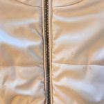 Forever 21 cream white faux leather puffer jacket Photo 7
