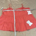 Old Navy NWT szXXL orange flowy tiered adjustable strap top Photo 6