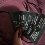 Add Luxury Burgundy Real Down Pillow Neck Puffer Jacket Purple Size 2 Photo 13