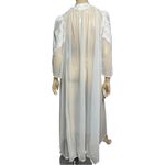 Victoria's Secret Victoria’s Secret Vintage NWT Women’s Sz L White Lace Front Sheer Mesh Long Robe Photo 4