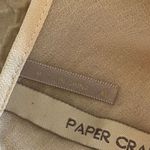 Paper Crane Womens Flare Sleeve Dress Tunic Sheer Mini Cutout Beige Size XL Photo 7