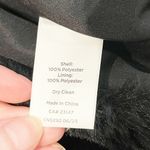 Talbots  Faux Fur Cropped Shrug Vest Black Medium Photo 4