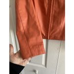 Revue Womens Small Orange Lambs Leather Jacket Full Zip Photo 3