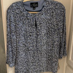 Alex Evenings  Women's Patterned Blouse L Photo 0