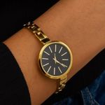 Anne Klein  Vintage Women’s Watch | Gold-Tone Bracelet Black Dial Photo 0