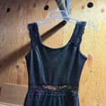 Wet Seal Black Y2K vintage fit & flare Lace open back Dress Size Small EUC Photo 1