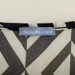 Charlotte Russe Geometric Pattern Tank Top with Gold Stud Detail, Size Small Photo 5