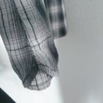 Mossimo M Light Flannel Boyfriend Mini Dress Black Size M Photo 7