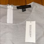 Banana Republic NWT  100% Cotton Pinstripe Top with Bow Details Photo 2