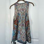 Sundance 35% Silk Paisley Designed Boho Scoop Neck Buttoned Tank Top Size Large Photo 5