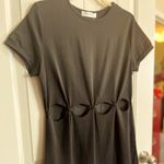 Angashion NWT Angashon Cut Out Waist Tee Dress Lg Photo 4