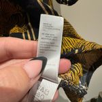 Amuse Society  Palm Tree Black and Gold button down shirt size large Photo 3