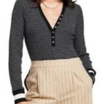 La Ligne Striped Black and White V Photo 0