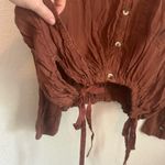 We The Free Free People Oversized Silky Western Beachy Boho
Cinch It Up Neutral Button Top Photo 2