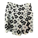 Show Me Your Mumu  SKATER CIRCLE‎ SKIRT BLACK WHITE GEOMETRIC PATTERN SIZE LARGE Photo 2