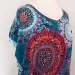 Yincra Blue Red Orange Cover Up Swim Beach Pool Photo 6