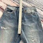 DAZE Denim Cropped Wide Leg Distressed Blue Jeans Size 29 Photo 9