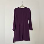 Dress the Population  Aila Long Sleeve Plunge Neck Asymmetric Bodycon Mini Dress Photo 4