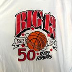 Charlie Hustle NWOT White  “Big 12” Title IX 50 years forward T-Shirt Size: XL Photo 2