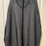 Forever 21  MD Gray and Black Women's poncho Sweater Photo 0