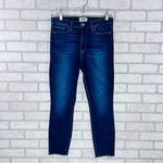 Paige Hoxton High Rise Ankle Skinny Denim Raw Hem Jeans in Greece Wash Size 30 Photo 7