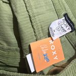 Roxy NWT  x Chloe Kim Corduroy High Waist Wide Leg Pants Moss Green Photo 10