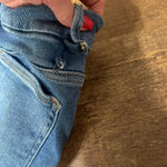 Good American Jeans mid wash denim frayed ends high rise skinny Photo 5