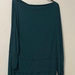 Free People We The Free  Green Long Sleeve Flowy Shirt Size Small Photo 0