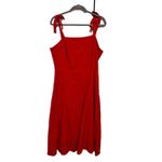 Draper James Draper‎ James RSVP Red Sleeveless Tie-Strap Midi Dress XL Womens Photo 1