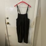 Plaid Adjustable Strap Four Pocket Jumpsuit Overalls M VTG Fall Dark Academia Gray Size M Photo 1