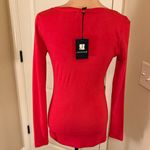 Valerie Bertinelli  Red Rhinestone Embellished Women's Top size small Photo 2
