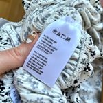 Urban Outfitters NWT  UO Smocked Tie Tube Top Floral Black White Small Photo 6