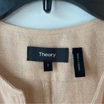 Theory  Utilitarian Linen Blend Shift Dress Rose Quartz Beige 2 Photo 5