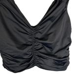 David Lerner New York Ruched Crop Top Black NWT Medium DAT1089 Photo 5