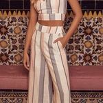 On The Road • striped cropped wide leg pants Photo 0