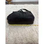 Ella Moss Black Leather Bucket Bag Hobo Purse Tassel Drawstring Shoulder Bag Photo 5