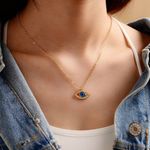Evil Eye gold Necklace Photo 0