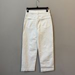 Madewell The Perfect Vintage Wide Leg Crop Jean Women's 25 White Denim Chic NWT Photo 5