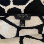 Talbots Womens Plus Size 1X Multicolor Print Rayon Wool Blend Sweater Dress Photo 3