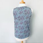 Lucky Brand  Pastel Blue Purple Lavender Floral Tank Top Size M Photo 2