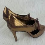 Anne Klein  | Belladona Leather Oxford Peep Toe Pumps Photo 8