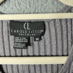 Carole Little Top Womens M Lilac Metallic Scoop Neck Ribbed Sweater Tank Top NEW Purple Size M Photo 4