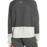 Zella Dip Dye Crewneck Gray White Sweatshirt New with tag W-165 Size S Photo 3