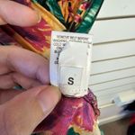 Candie's  XS Strappless Tropical Floral Purple Orange and Green Dress Photo 5