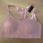 No Boundaries New Women’s  Seamless Sports Bra Removable Pads Nude Beige Medium Photo 0