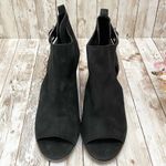 Lucky Brand Oona Black Suede Cut Out Sandals 10M Photo 3