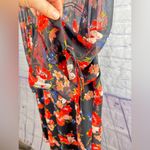 EXPRESS  high neck mini shift floral tie sleeve dress size Large Photo 3