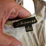 Shinestar  Sleeveless Jumpsuit Romper V Neck Wide Straps Beige Size Large Photo 2